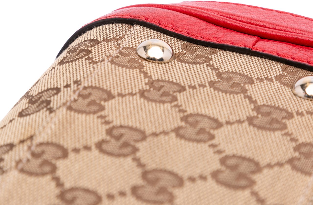 Gucci GG Canvas Bella Satchel Bruin
