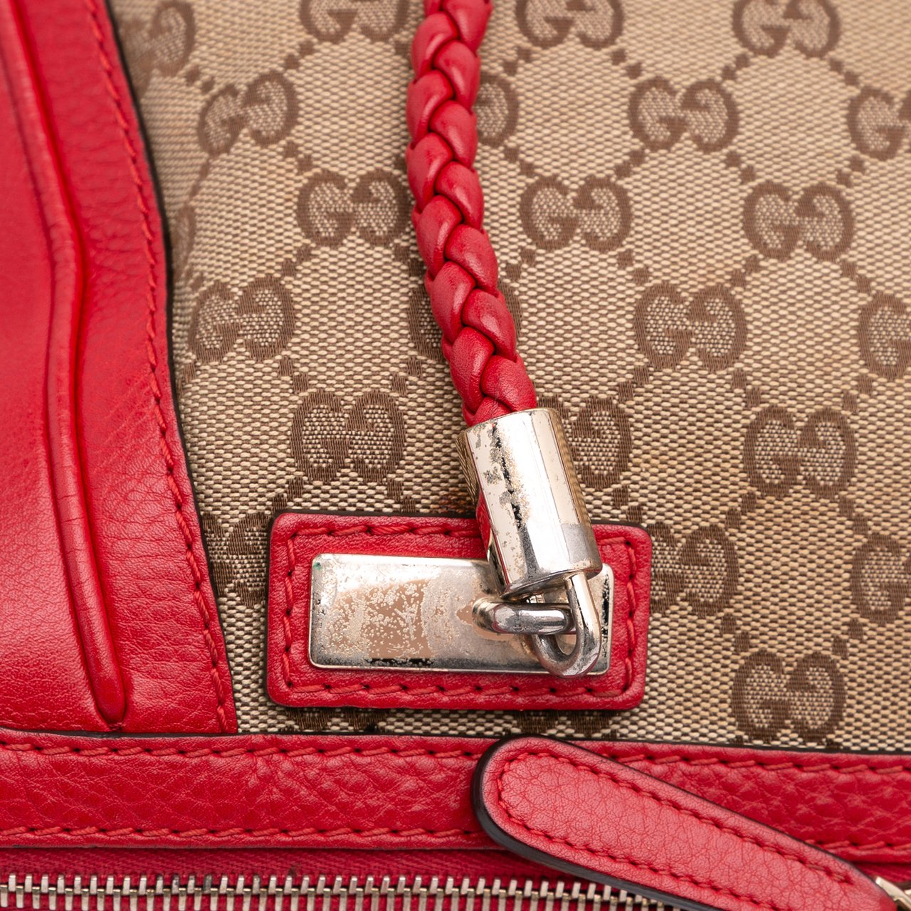 Gucci GG Canvas Bella Satchel Bruin
