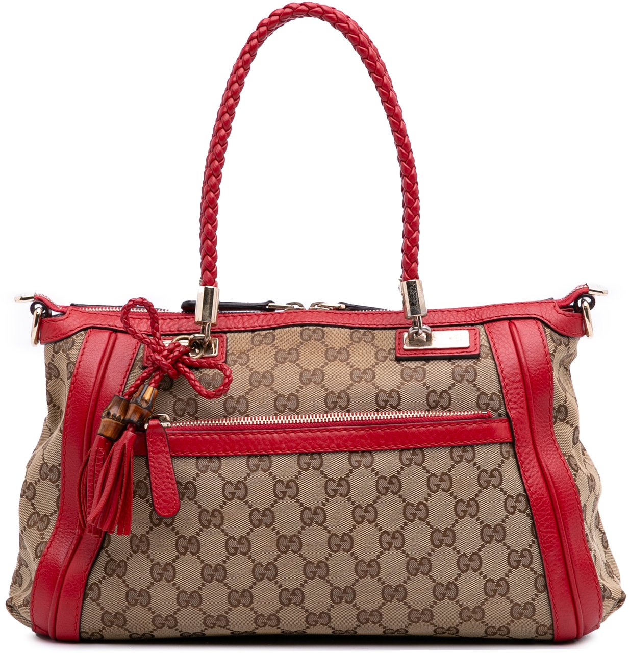 Gucci GG Canvas Bella Satchel Bruin