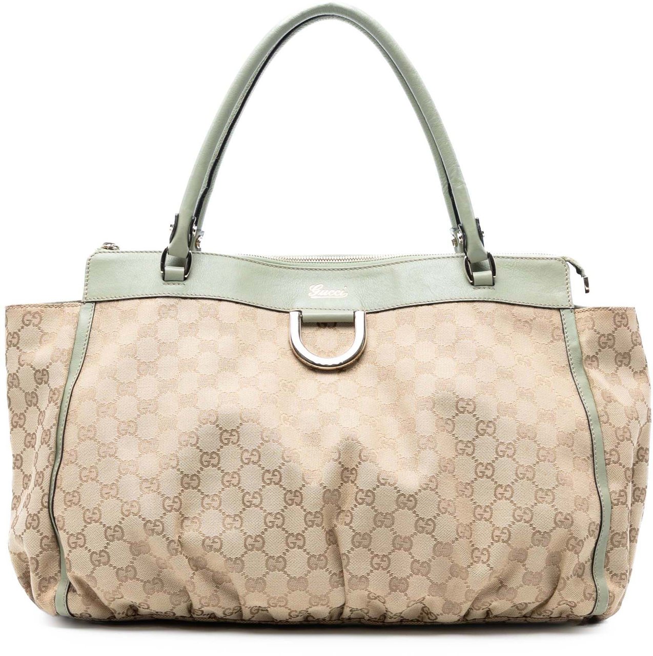 Gucci GG Canvas Abbey D Ring Tote Bruin