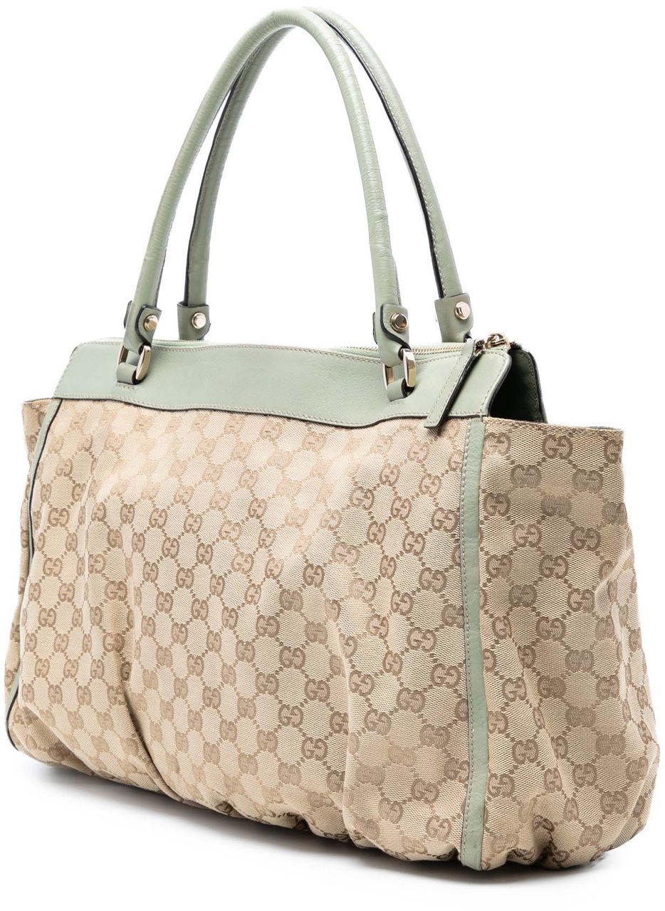 Gucci GG Canvas Abbey D Ring Tote Bruin