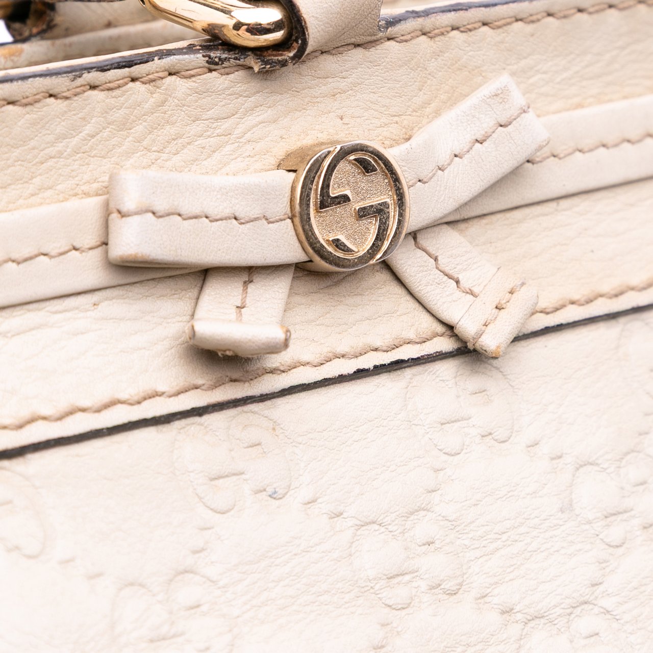 Gucci Guccissima Mayfair Tote Wit