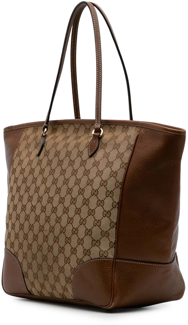 Gucci GG Canvas Bree Tote Bruin