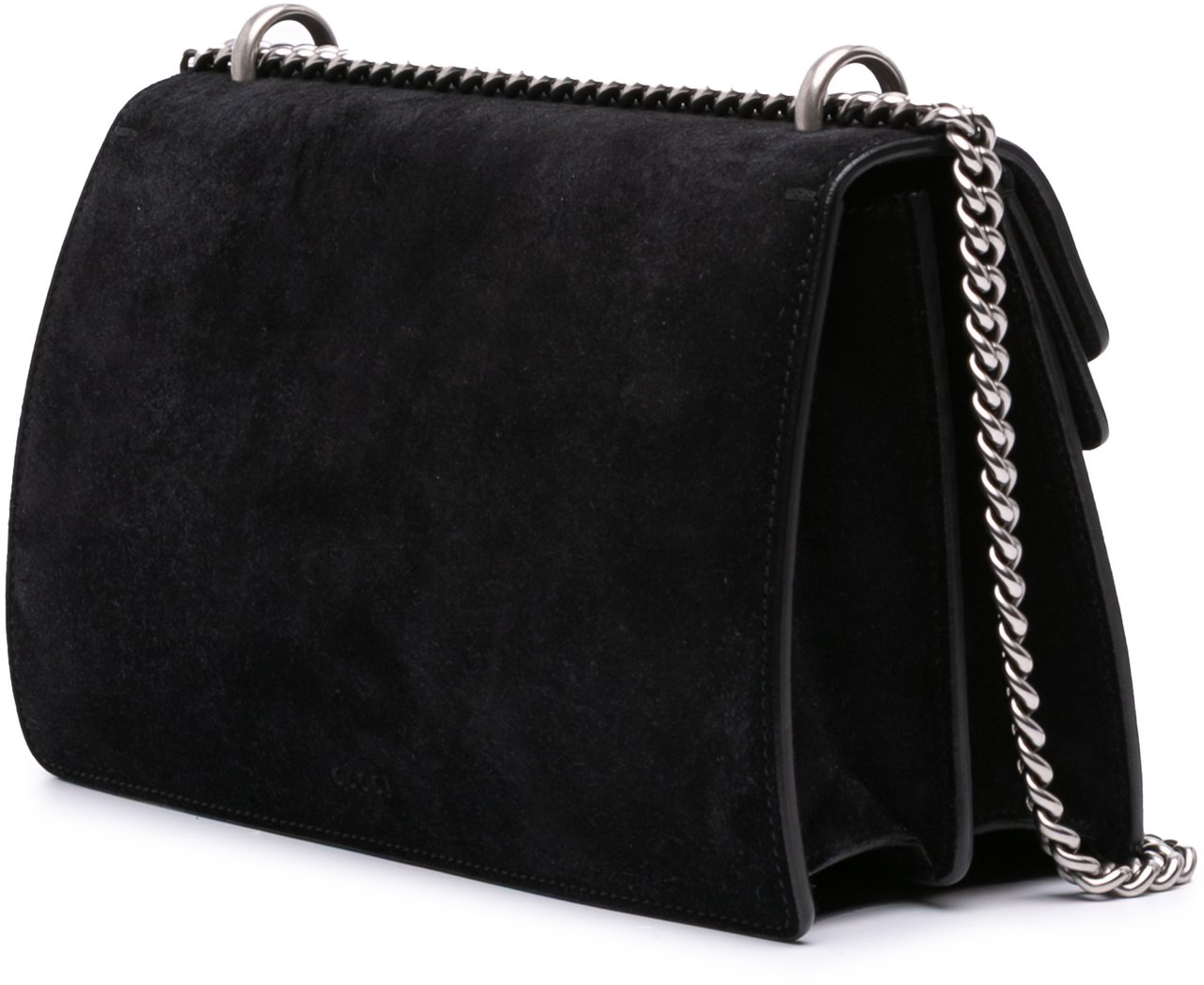 Gucci Small Velvet Dionysus Shoulder Bag Zwart