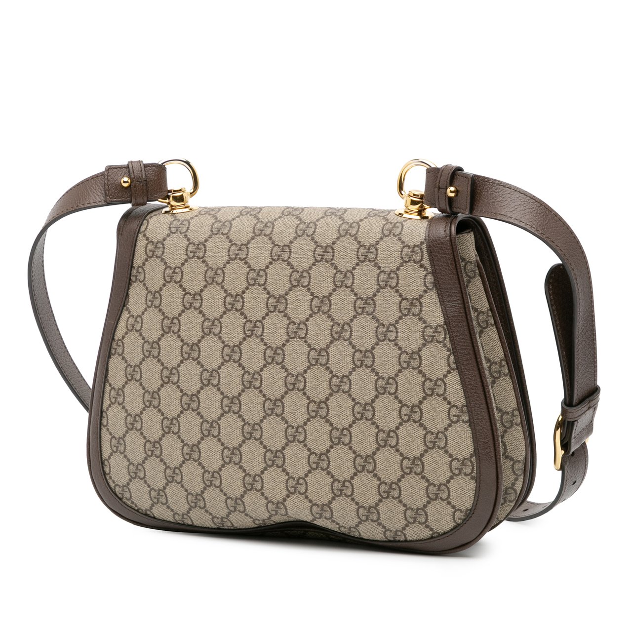 Gucci Medium GG Supreme Blondie Crossbody Bruin
