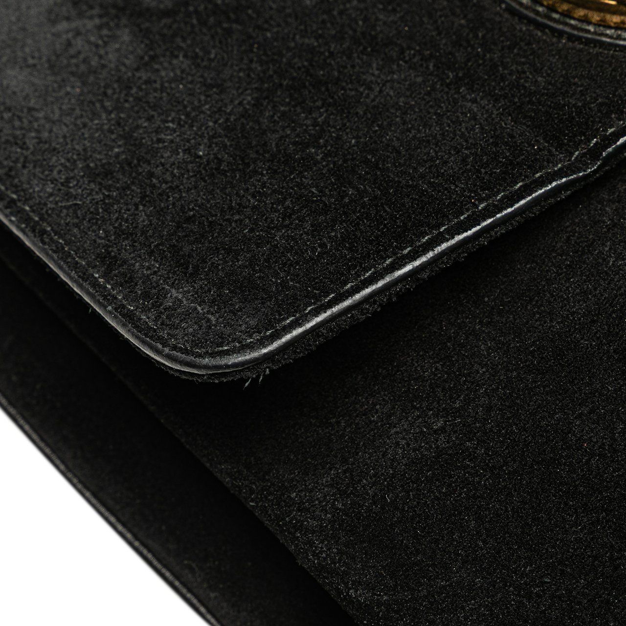Gucci Medium Suede Arli Crossbody Zwart