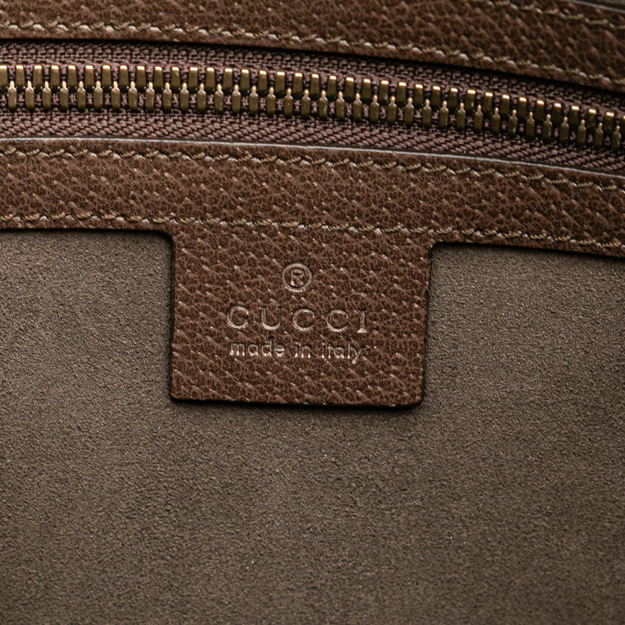Gucci GG Supreme Web Butterfly Clutch Bruin