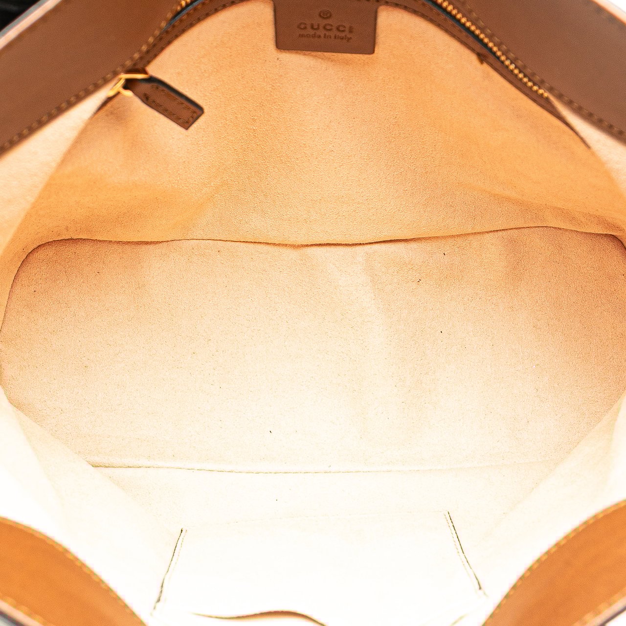 Gucci Small GG Supreme Satchel Bruin