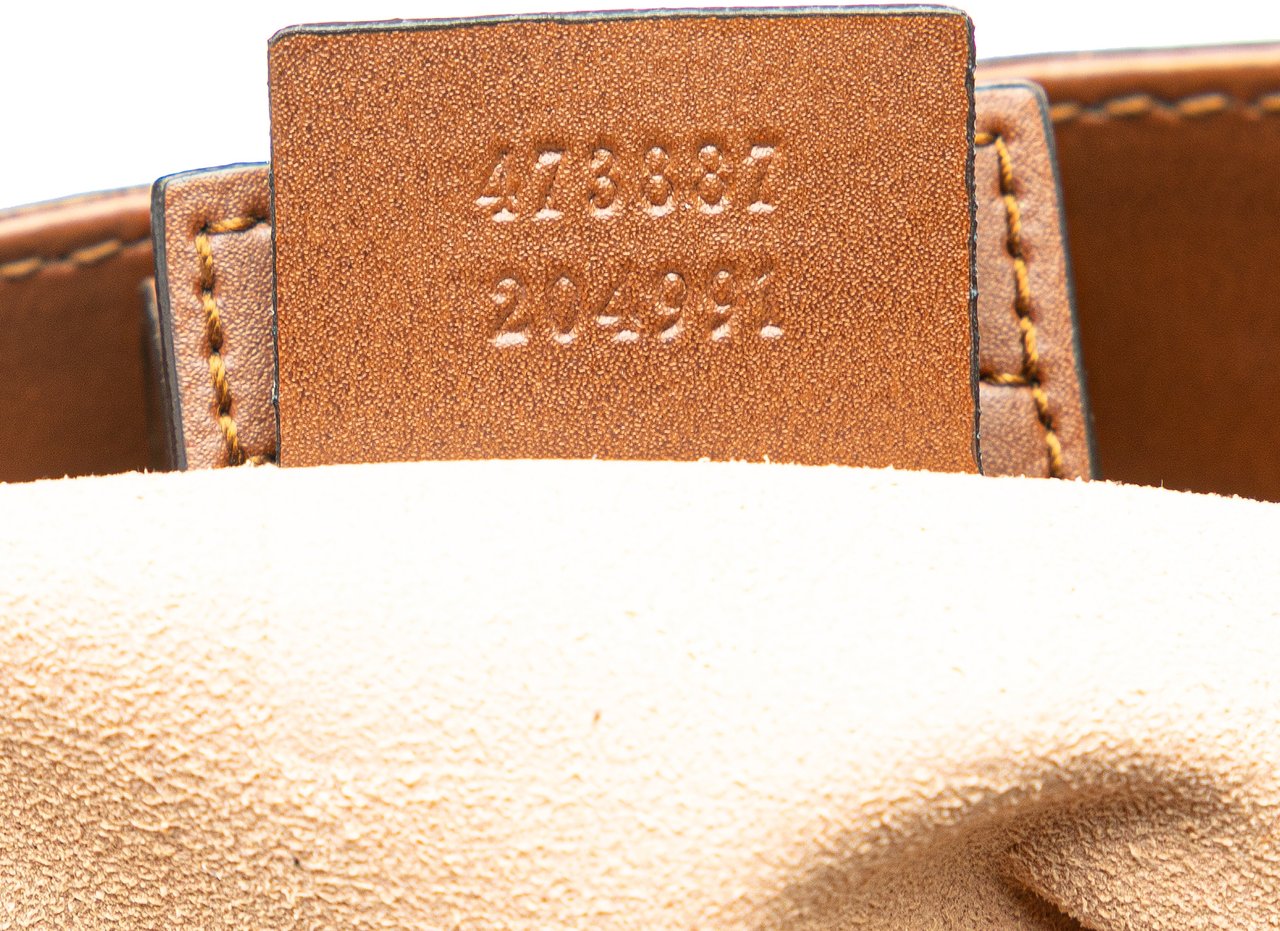 Gucci Small GG Supreme Satchel Bruin