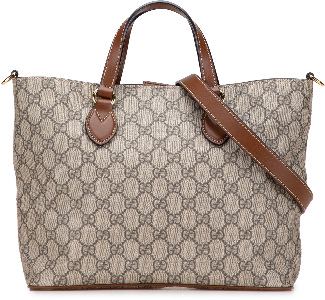 Gucci Small GG Supreme Satchel Bruin
