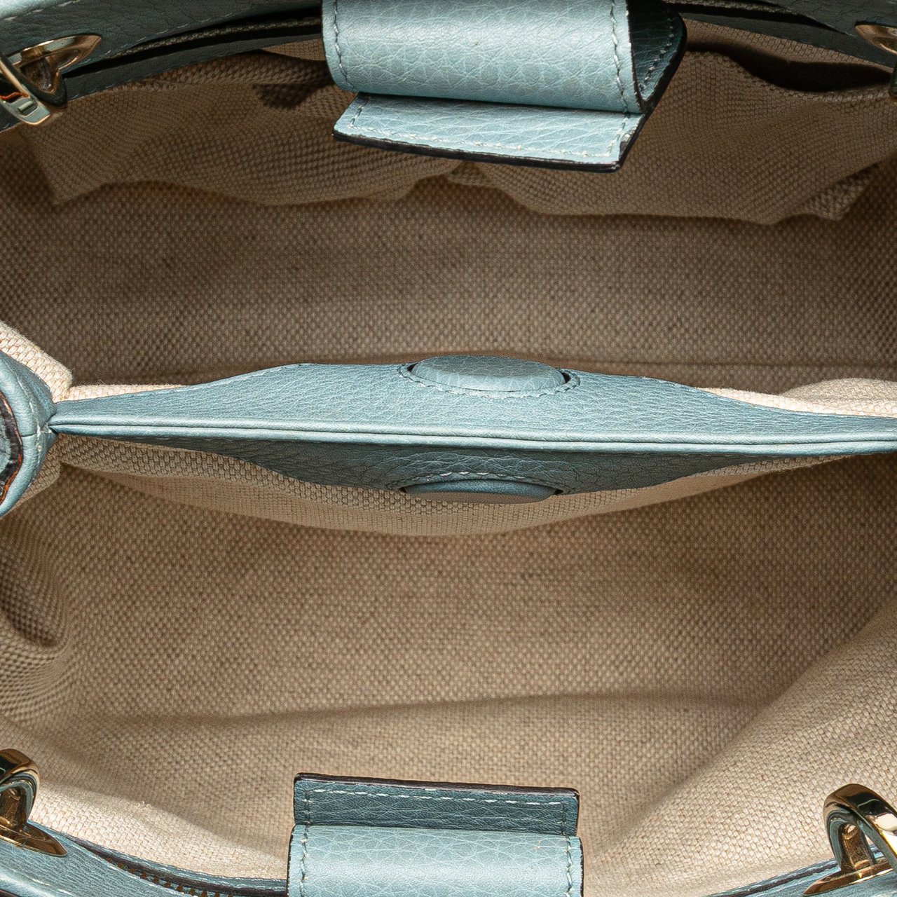 Gucci Small Canvas Flora Bamboo Shopper Satchel Wit
