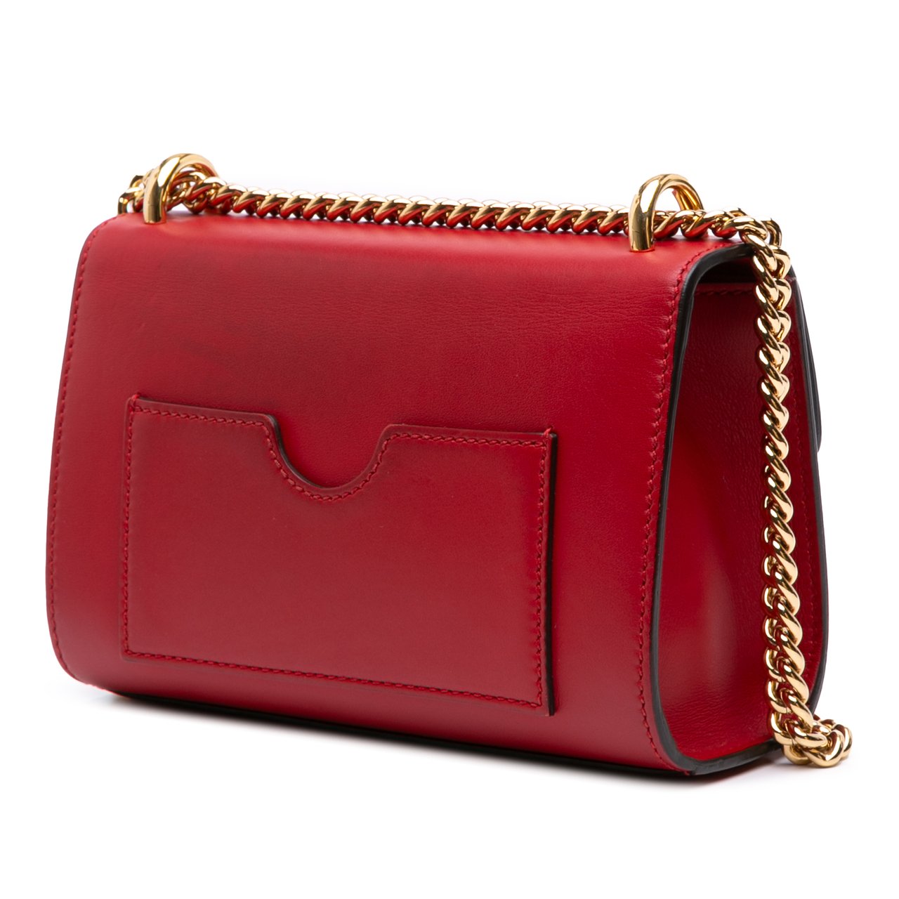 Gucci Small Leather Padlock Crossbody Rood