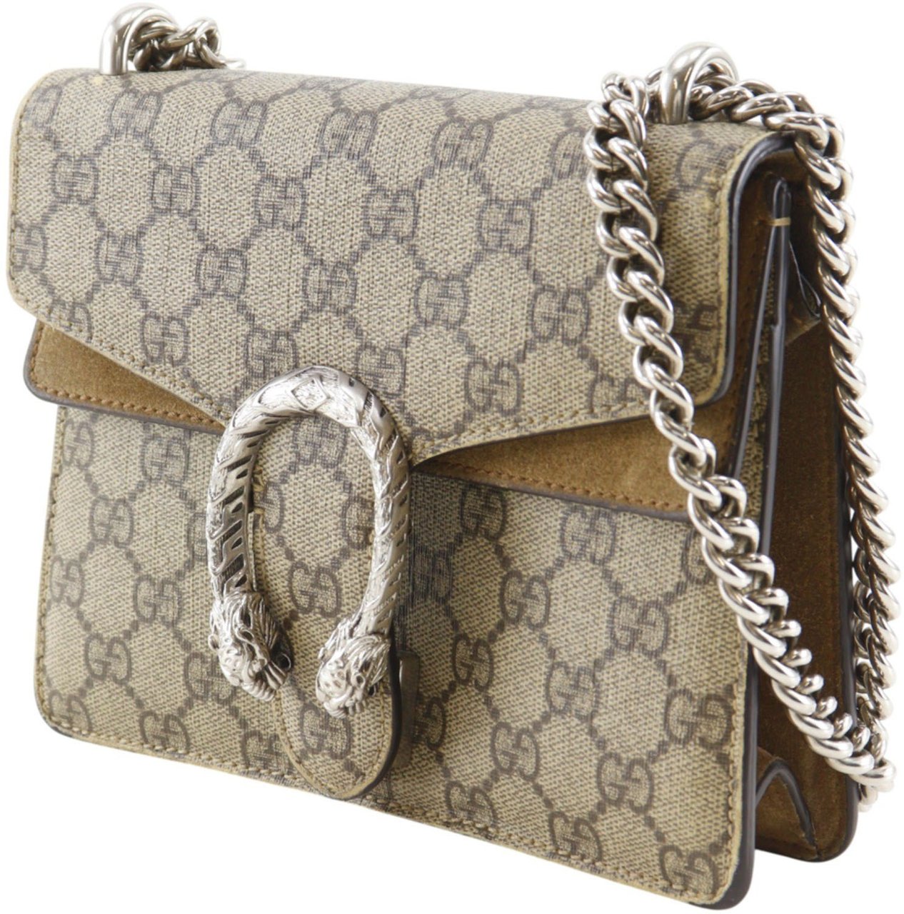 Gucci Dionysus GG Coated Canvas Mini Bruin