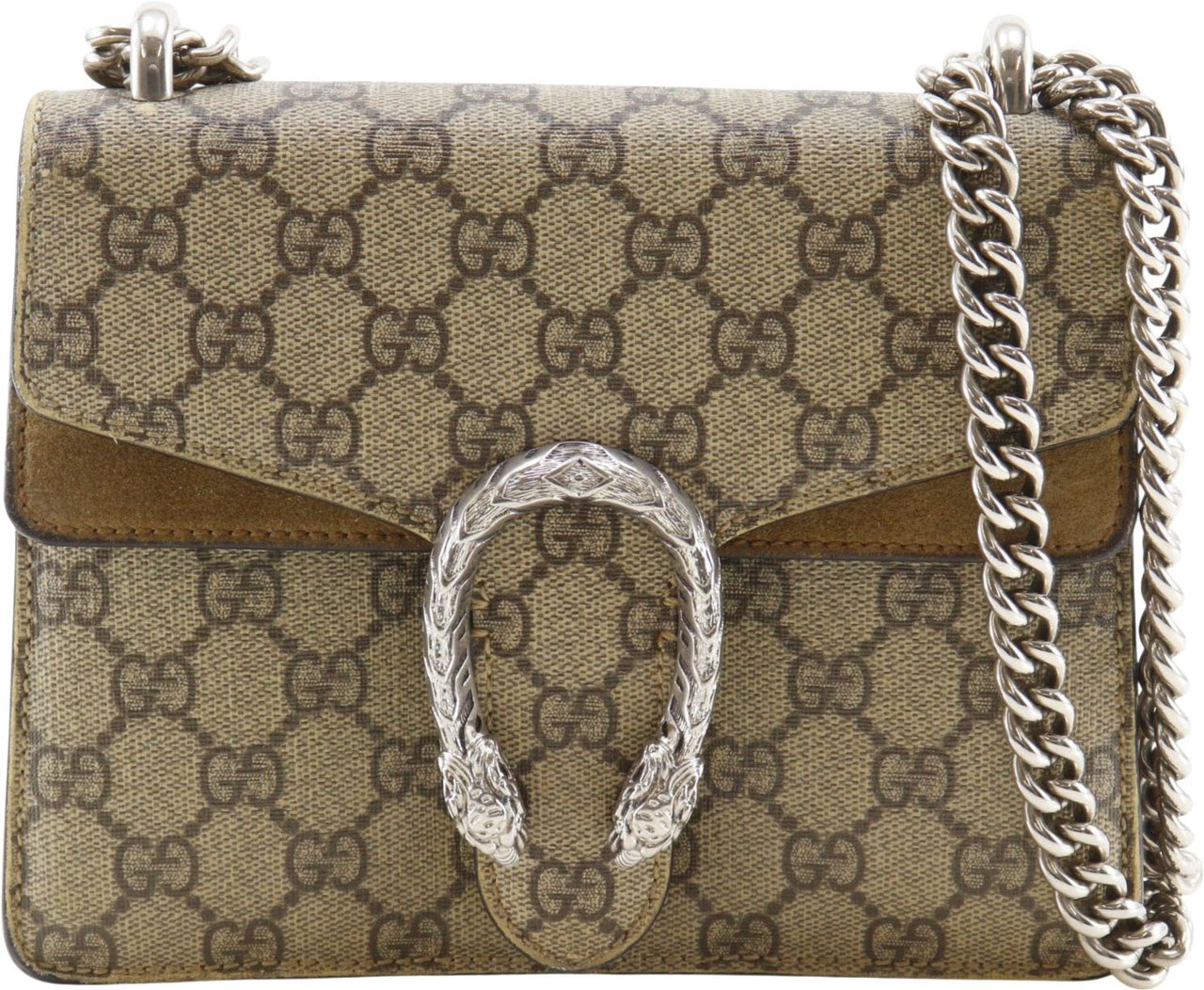 Gucci Dionysus GG Coated Canvas Mini Bruin