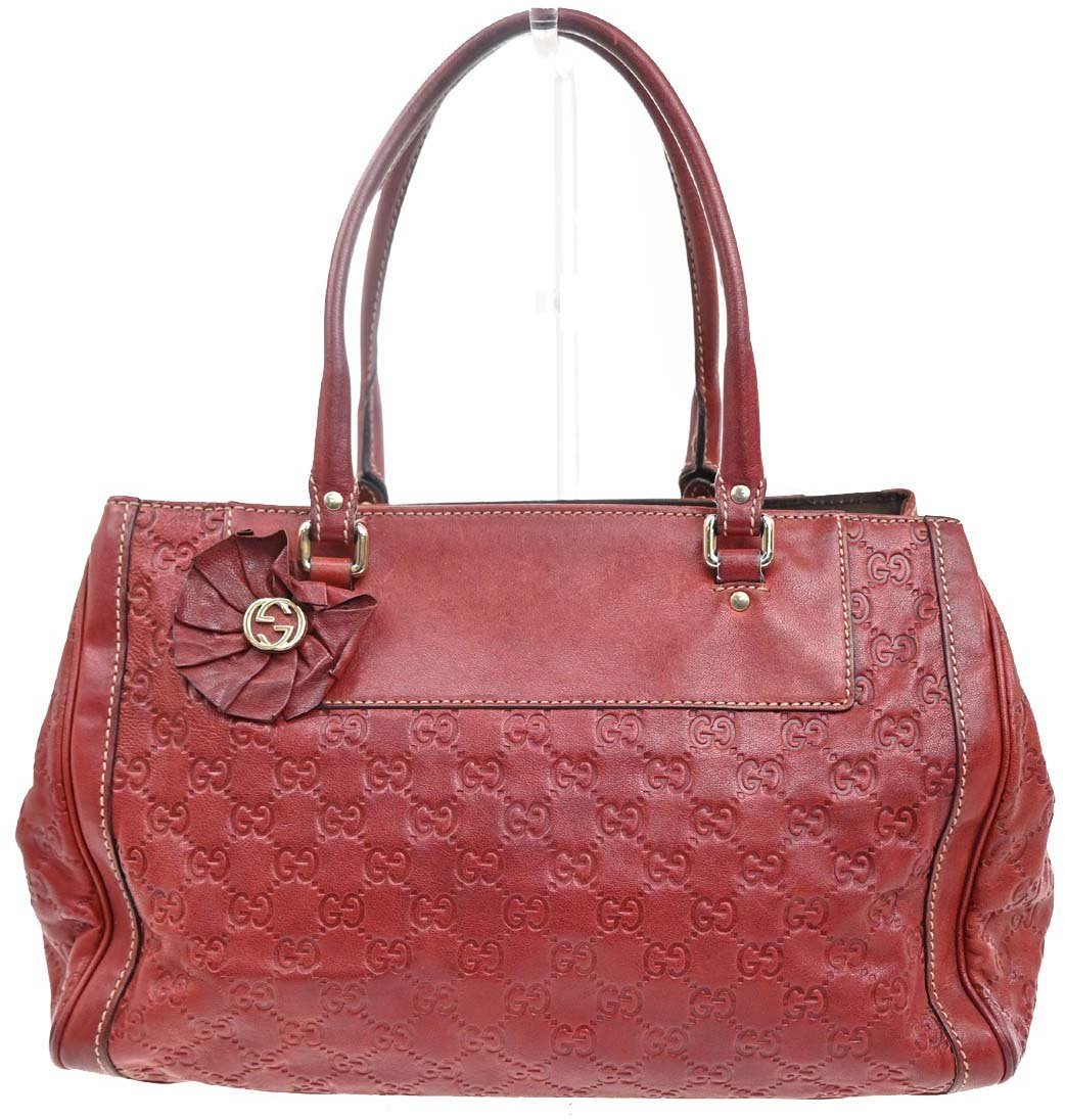 Gucci Vintage Leather Rood