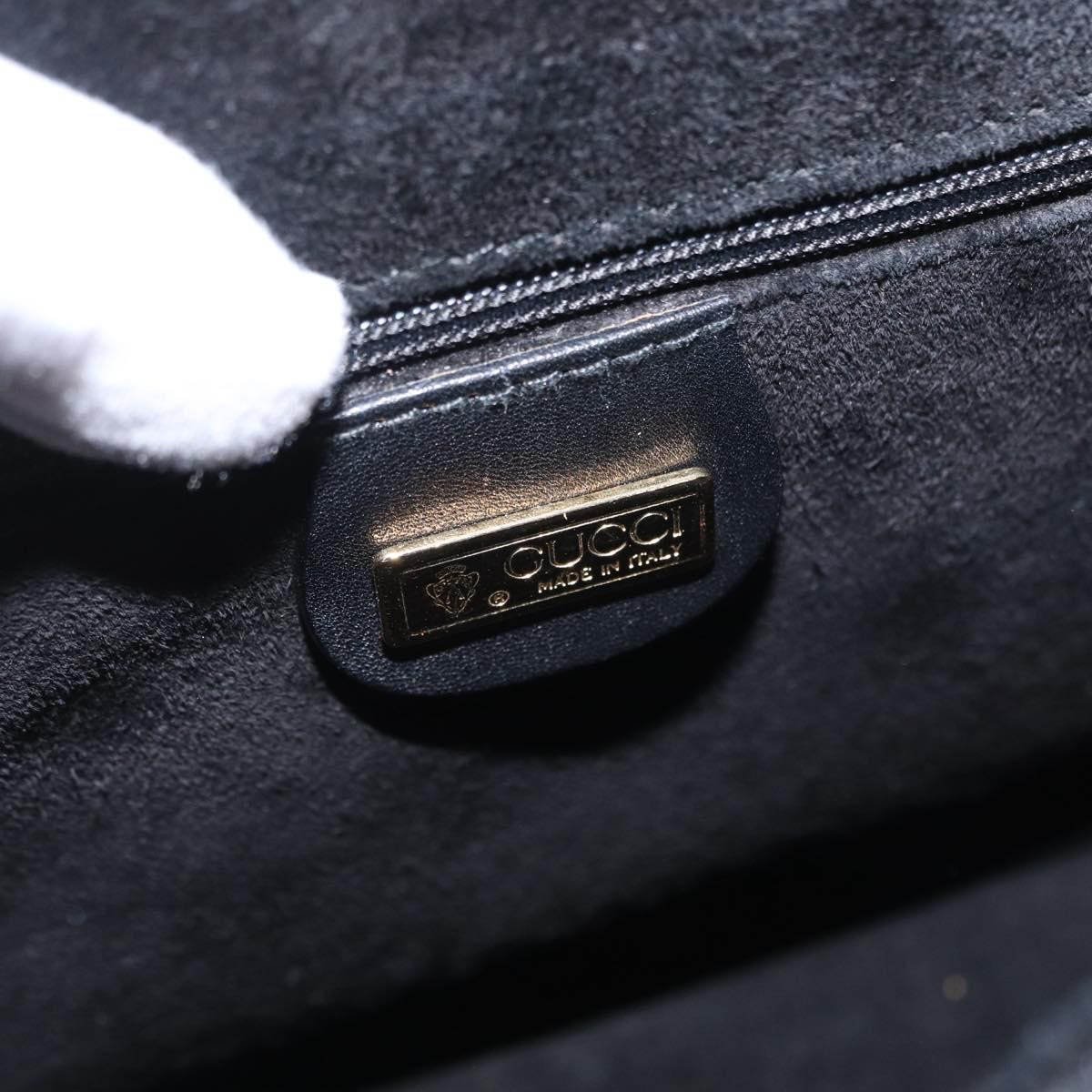 Gucci Vintage Leather Zwart