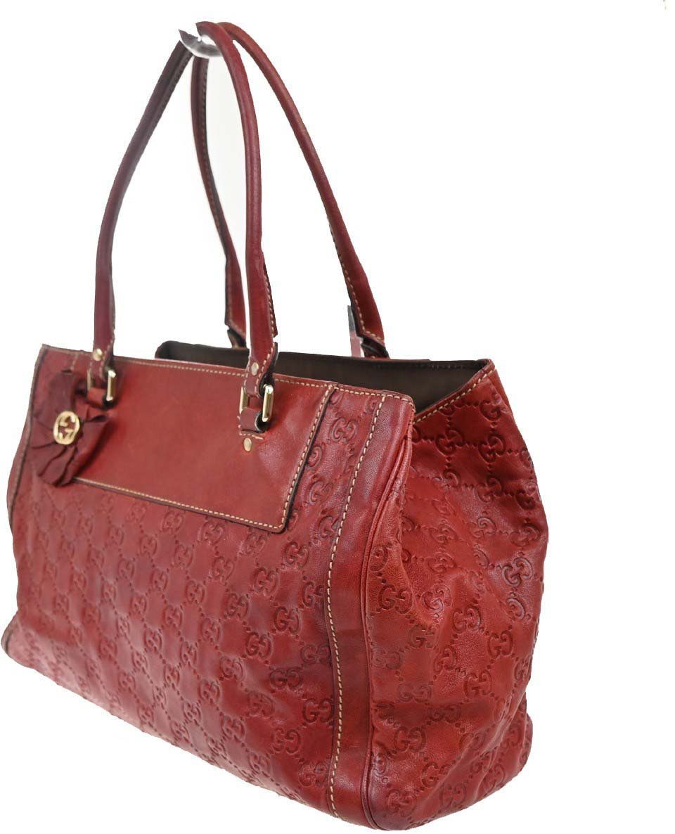 Gucci Vintage Leather Rood