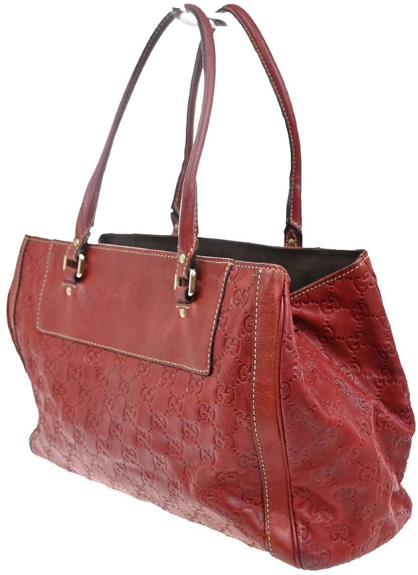 Gucci Vintage Leather Rood
