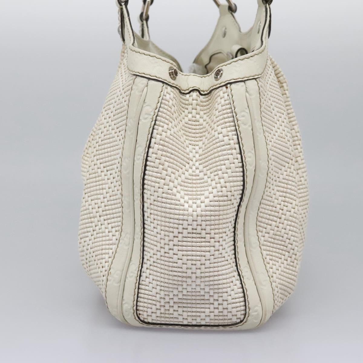 Gucci Gucci Sukey Tote Diamante Woven Raffia Medium Zilver