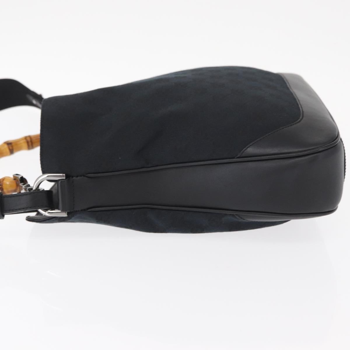 Gucci Gucci Diana Bamboo Shoulder Bag GG Canvas Medium Zwart