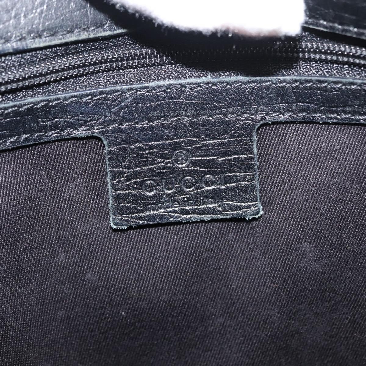 Gucci Gucci Vintage Bamboo Handle Bag Canvas Zwart