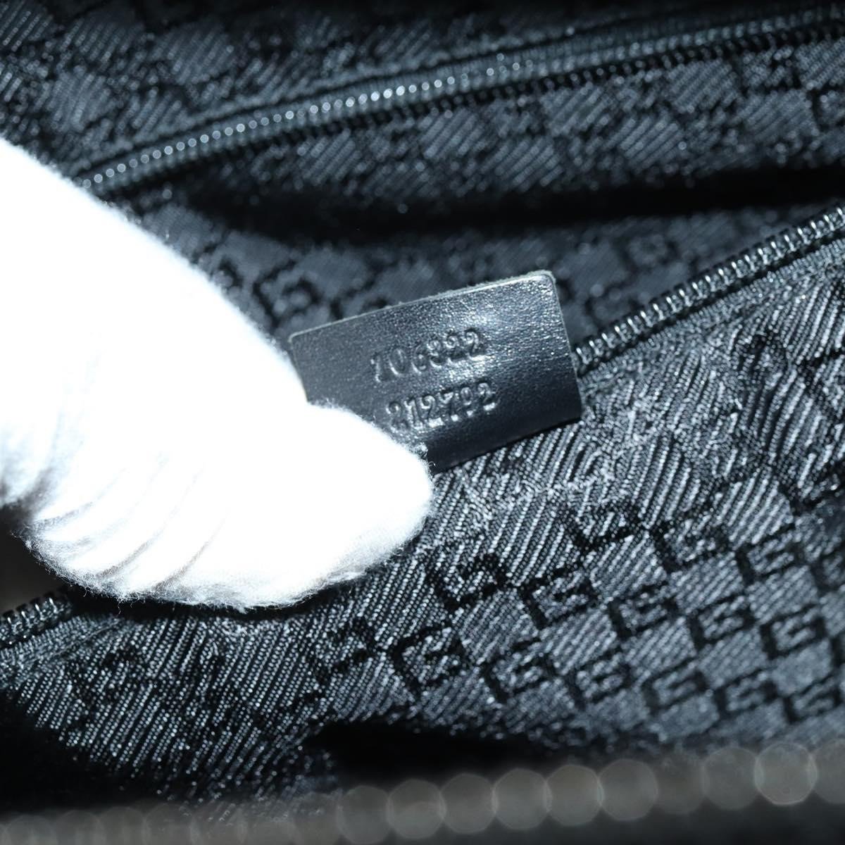 Gucci Gucci Vanity Tote Canvas Zwart