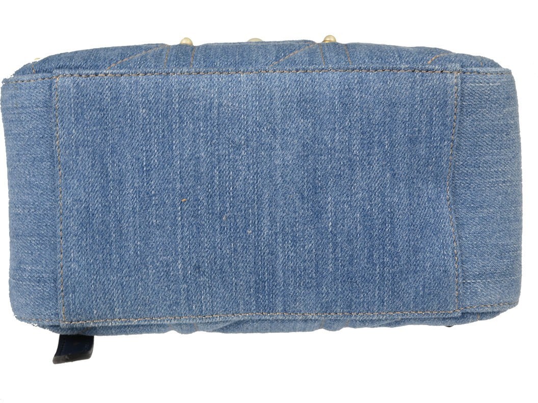 Gucci Backpack Embellished Wool Medium Blauw
