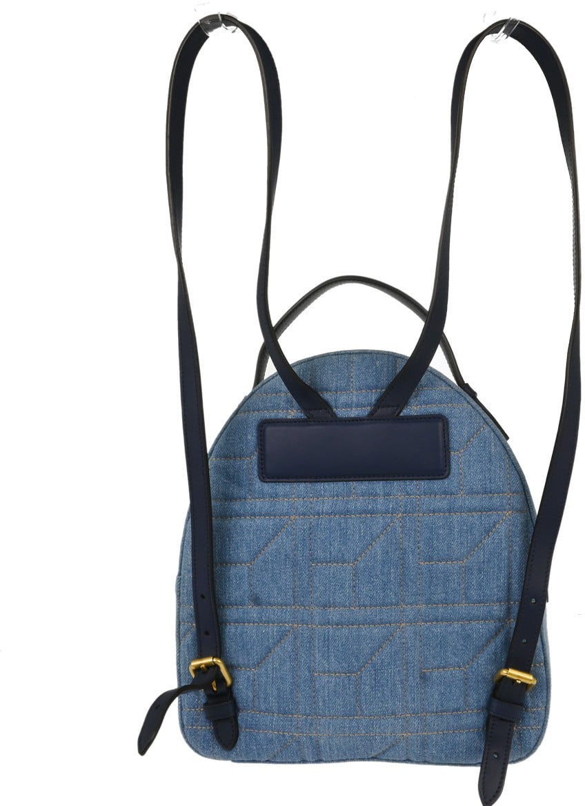 Gucci Backpack Embellished Wool Medium Blauw