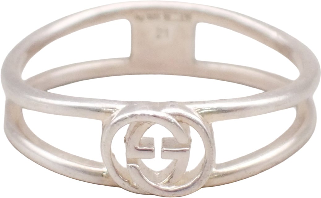 Gucci Gucci Interlocking G Ring Sterling Silver Zilver