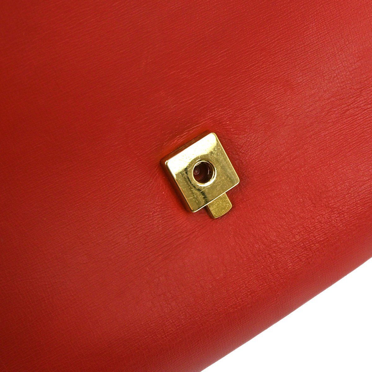 Gucci Gucci Rajah Chain Shoulder Bag Leather Medium Rood