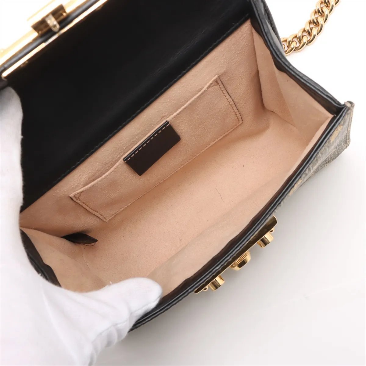 Gucci Padlock Canvas medium Beige