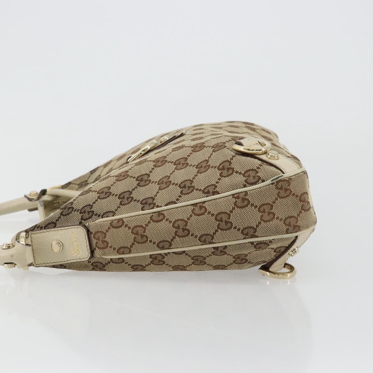Gucci Gucci Abbey Shoulder Bag GG Canvas Medium Beige