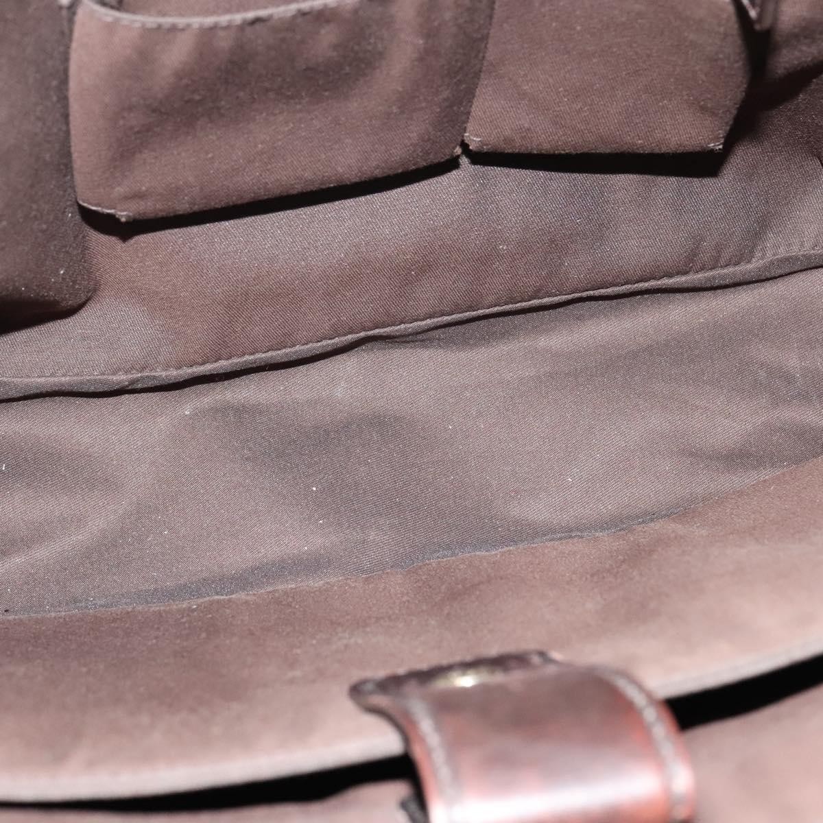 Gucci Gucci Lux Flap Messenger Bag Diamante Leather Large Bruin