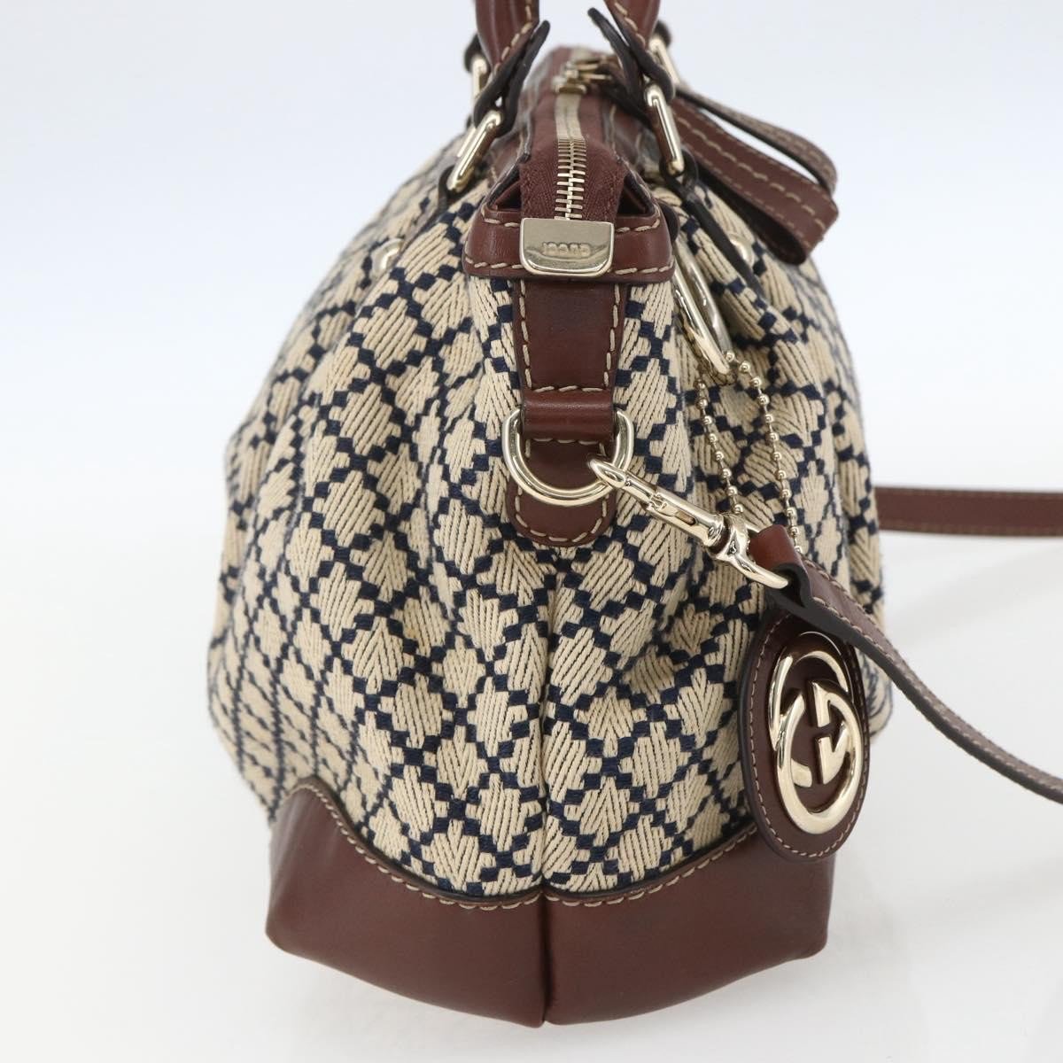 Gucci Gucci Sukey Top Handle Satchel Diamante Canvas Medium Beige