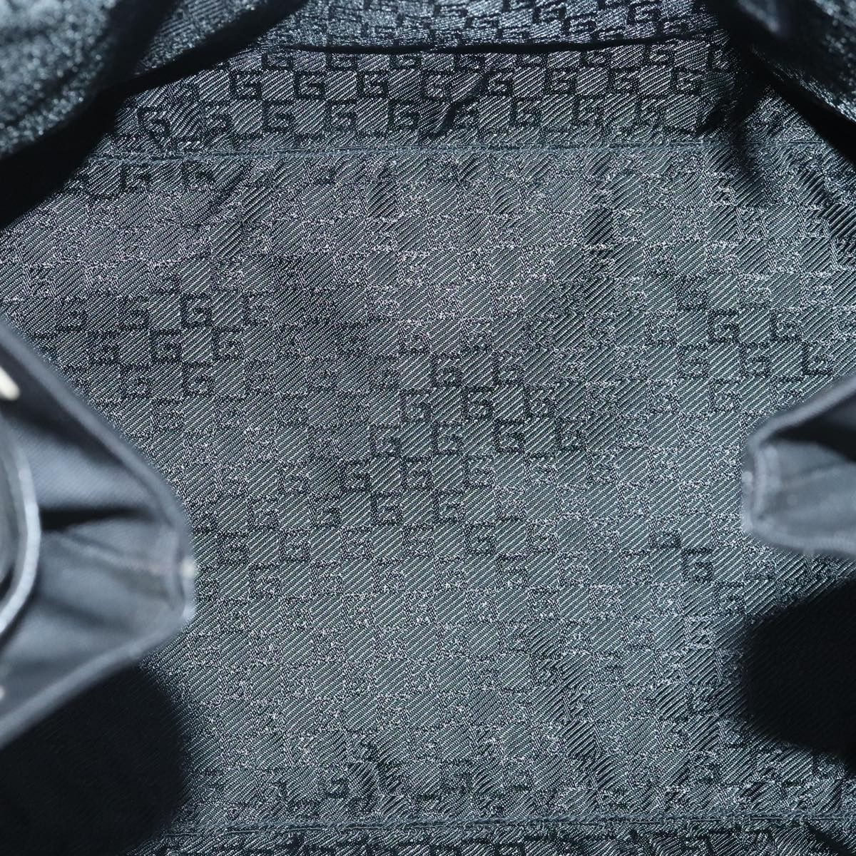 Gucci Gucci Gucci logo shoulder bag Canvas Zwart