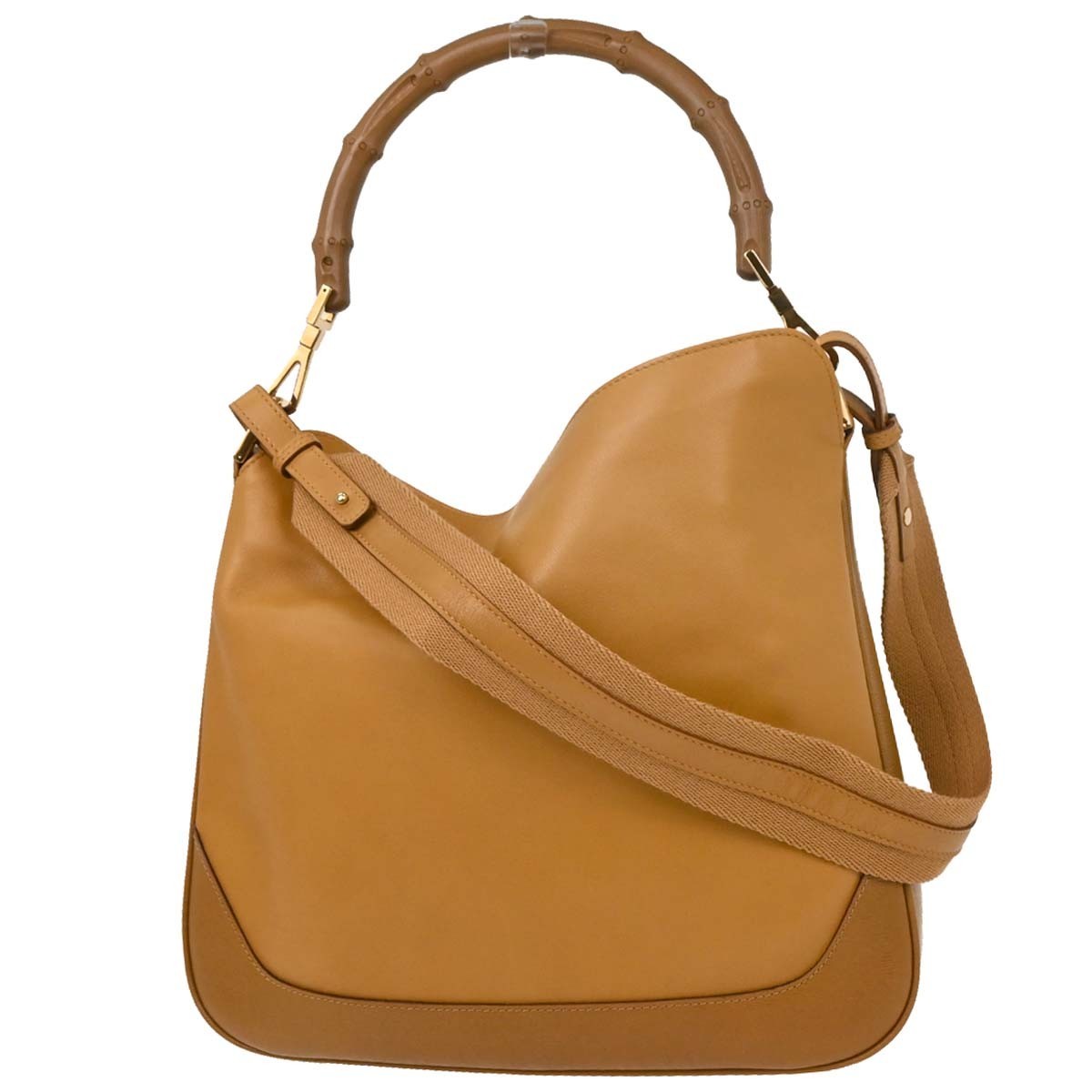 Gucci Gucci Diana Bamboo Shoulder Bag Leather Medium Bruin