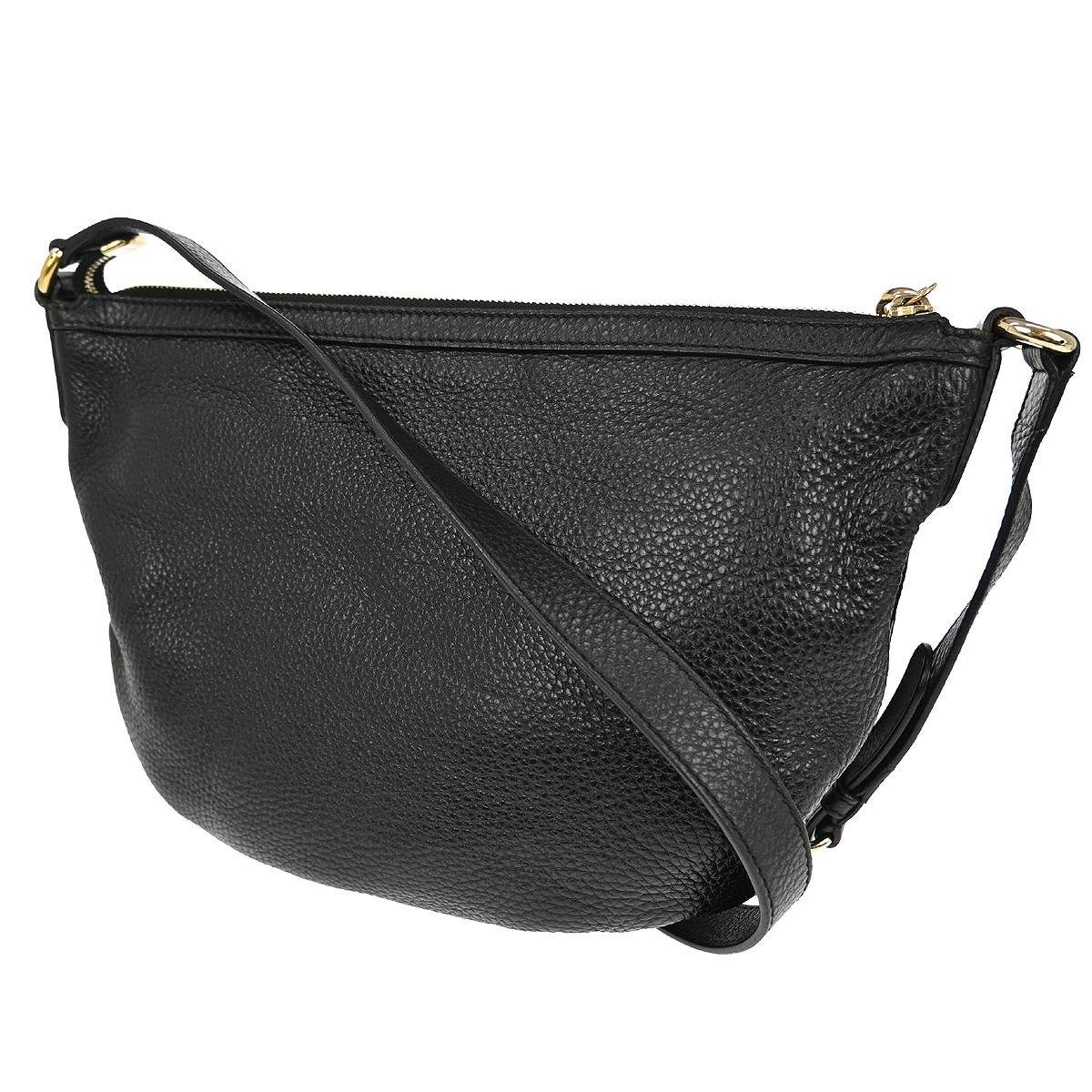 Gucci Gucci Soho Messenger Bag Leather Medium Zwart