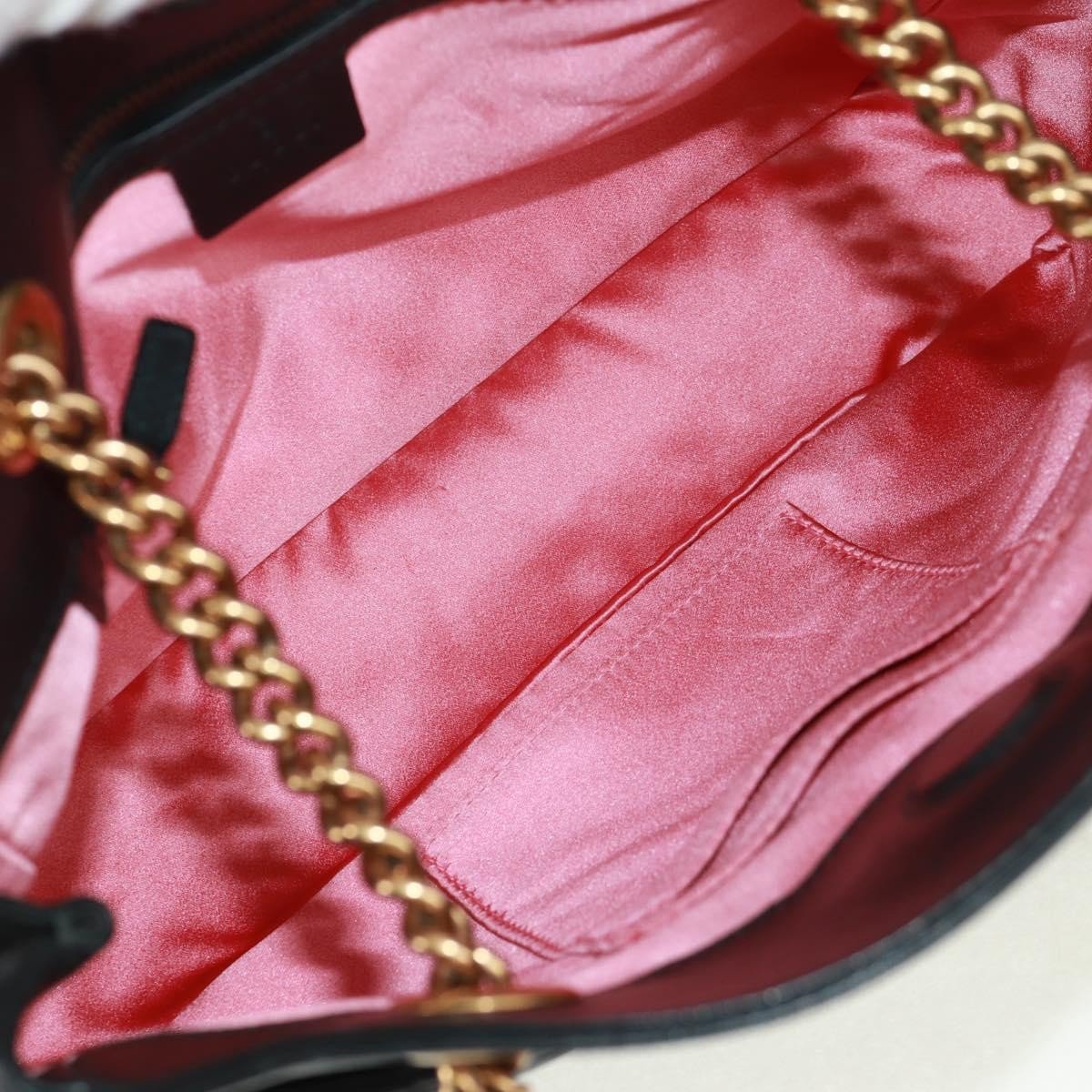 Gucci Gucci GG Marmont Chain Tote Matelasse Leather Medium Zwart
