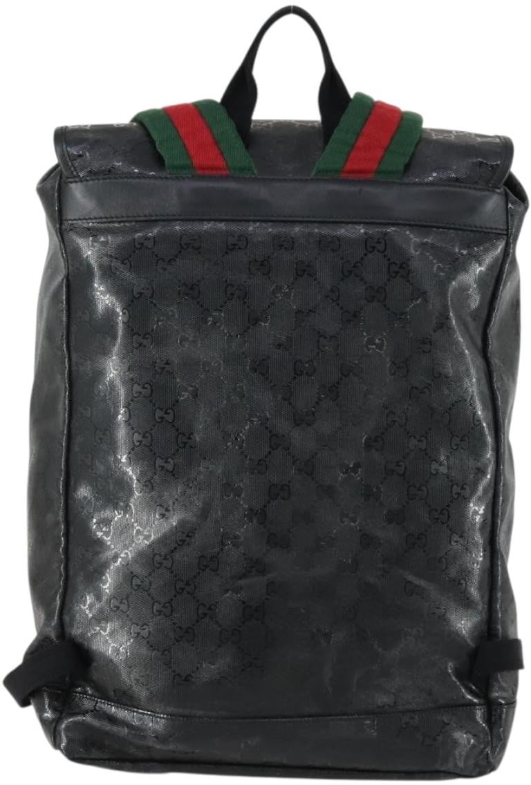 Gucci Gucci Buckle Backpack GG Imprime Large Zwart
