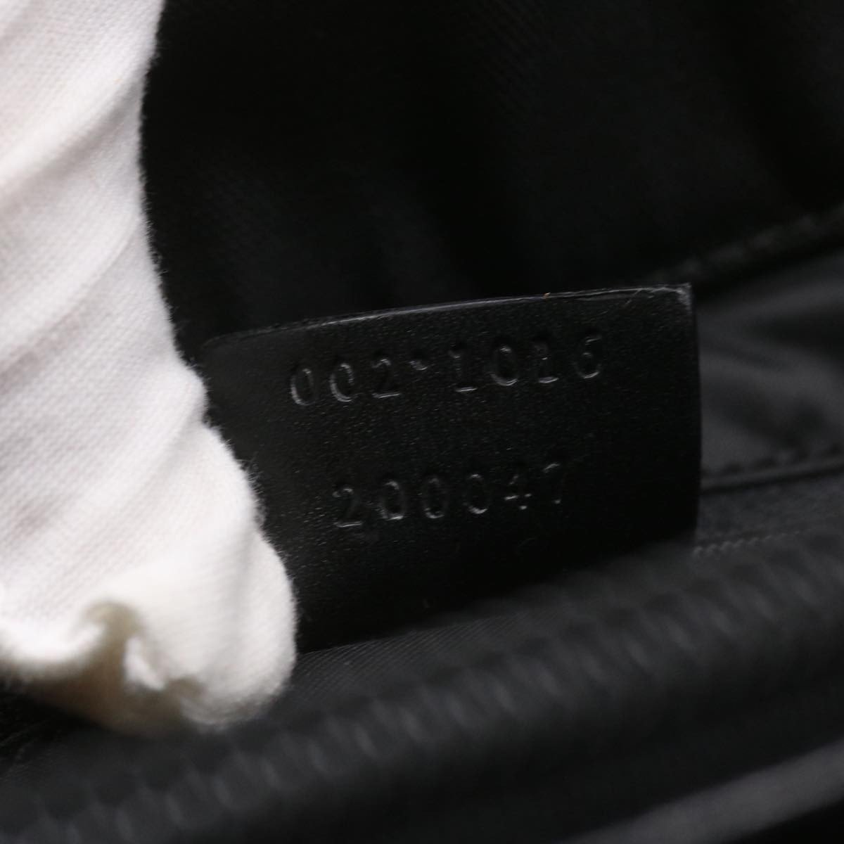 Gucci Gucci Bamboo Shopper Tote Canvas Zwart