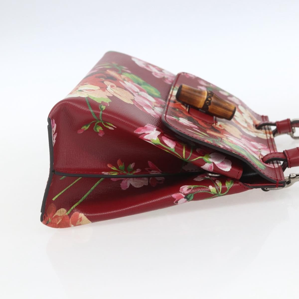 Gucci Gucci Bamboo Daily Top Handle Bag Blooms Print Leather Small Divers