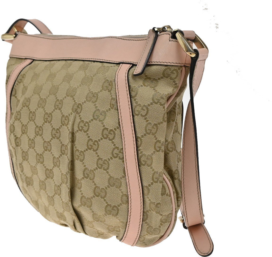 Gucci Gucci D-Ring Shoulder Bag (Outlet) GG Canvas Large Bruin