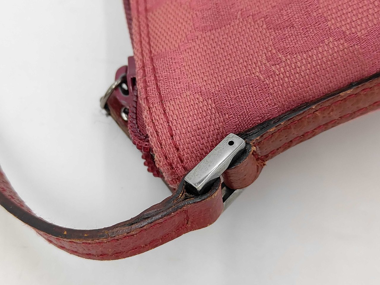 Gucci D-Ring Shoulder Bag (Outlet) GG Canvas Large Roze