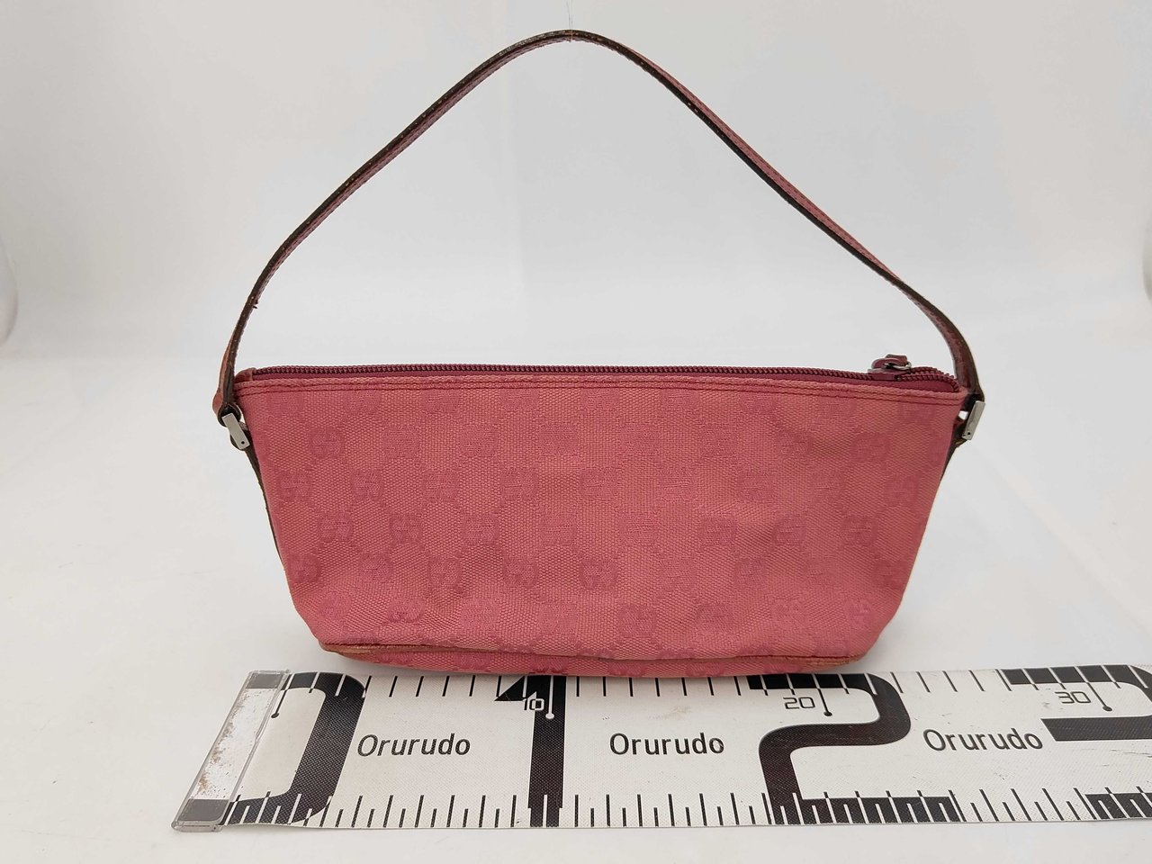 Gucci D-Ring Shoulder Bag (Outlet) GG Canvas Large Roze