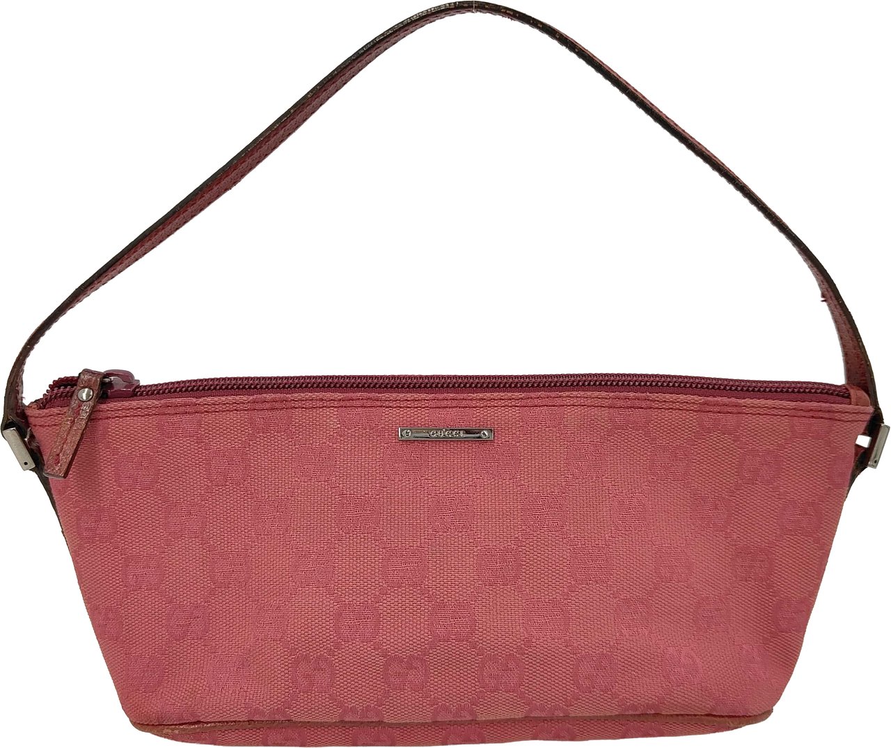 Gucci D-Ring Shoulder Bag (Outlet) GG Canvas Large Roze