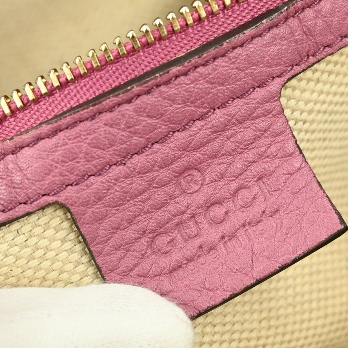 Gucci Gucci Soho Boston Bag Leather Roze