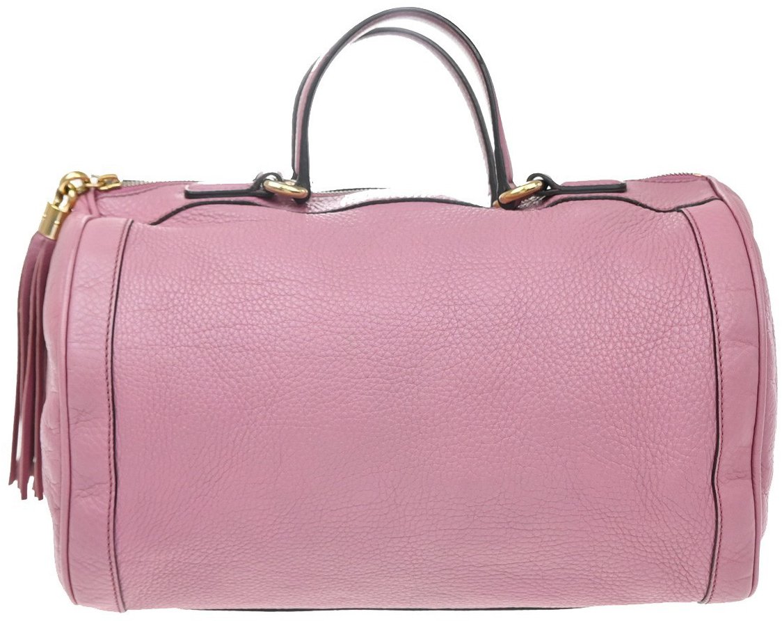 Gucci Soho Boston Leather Roze
