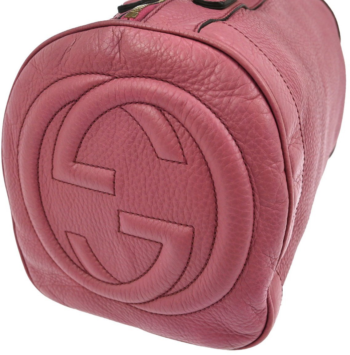 Gucci Gucci Soho Boston Bag Leather Roze