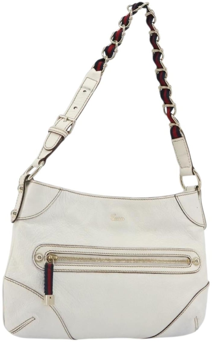 Gucci Sherry Line chain leather Wit