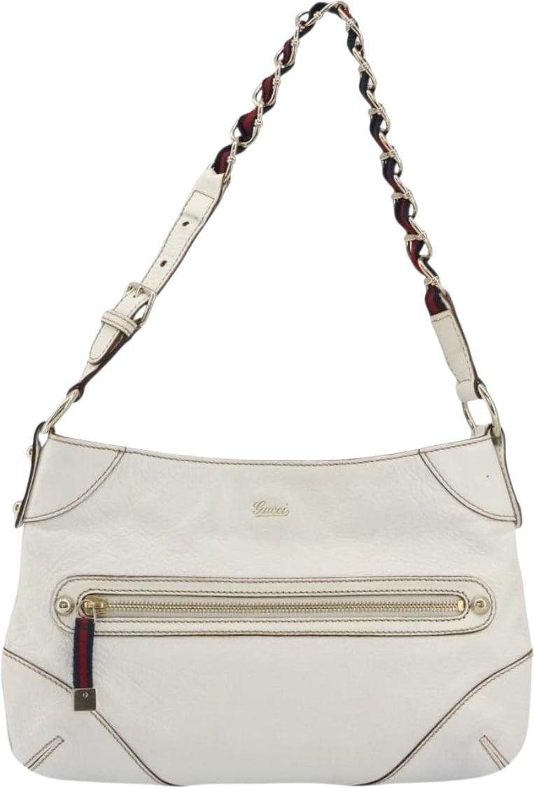 Gucci Sherry Line chain leather Wit